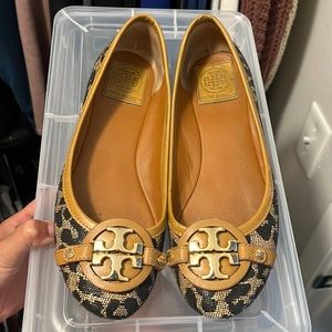Leopard Tory Burch Flats